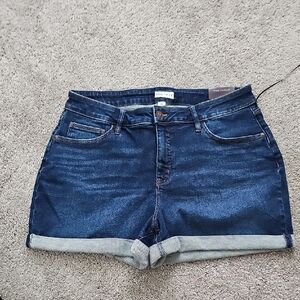 Ava & Viv Blue Jean Shorts with Rolled Hem